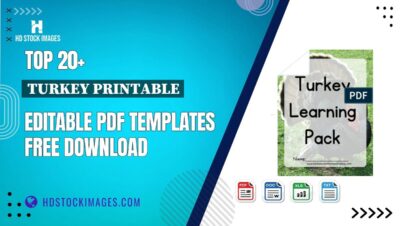 Top 20+ Turkey Printable Editable PDF Templates Free Download