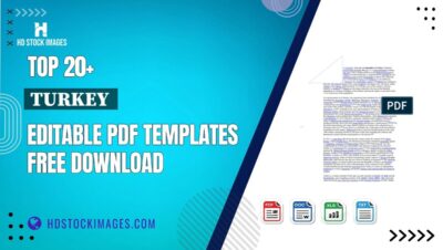 Top 20+ Turkey Editable PDF Templates Free Download