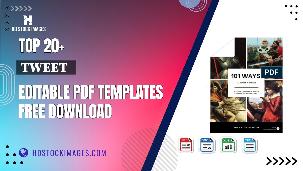 Top 20+ Tweet   Editable PDF Templates Free Download