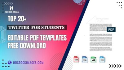 Top 20+ Twitter  For Students  Editable PDF Templates Free Download