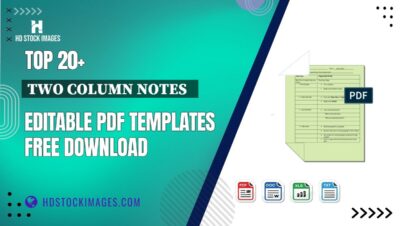 Top 20+ Two Column Notes   Editable PDF Templates Free Download