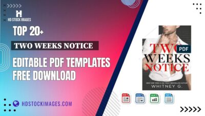 Top 20+ Two Weeks Notice   Editable PDF Templates Free Download