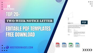 Top 20+ Two-week Notice Letter Editable PDF Templates Free Download