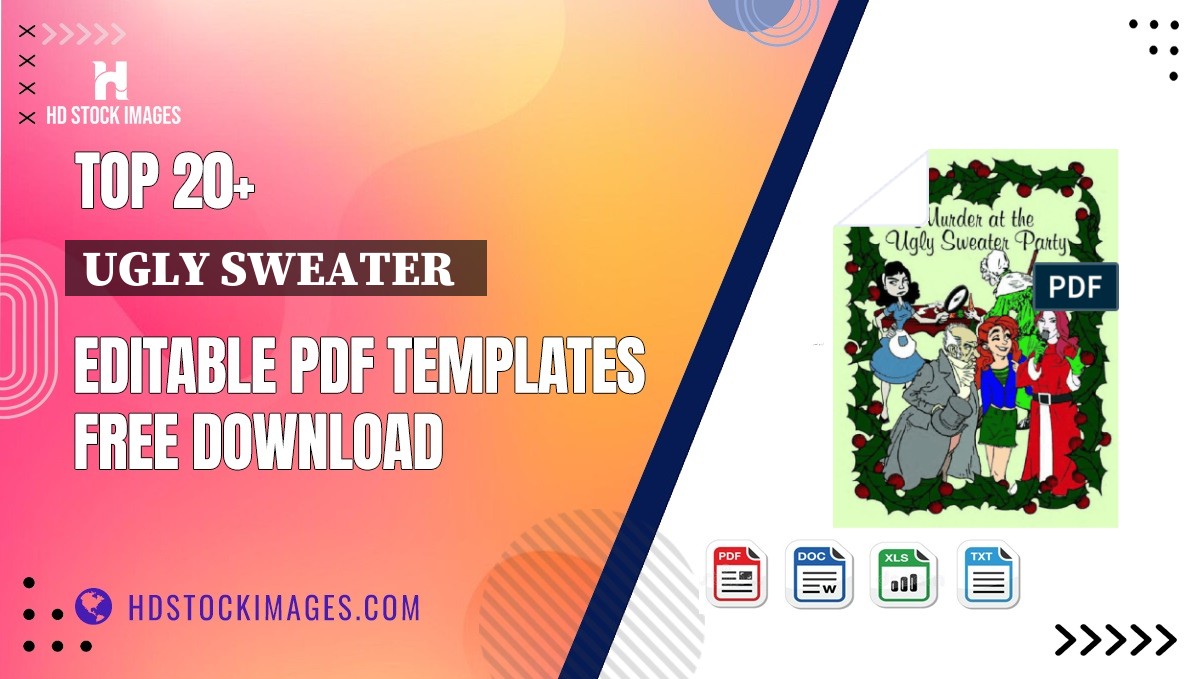 Top 20+ Ugly Sweater   Editable PDF Templates Free Download