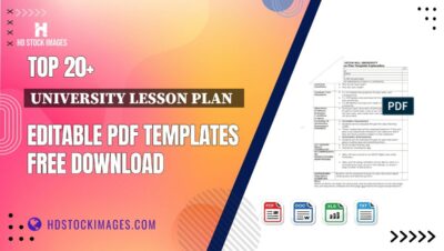 Top 20+ University Lesson Plan   Editable PDF Templates Free Download