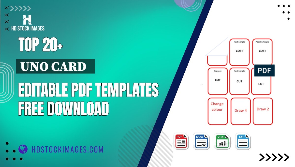 Top 20+ Uno Card   Editable PDF Templates Free Download