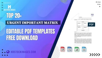 Top 20+ Urgent Important Matrix Editable PDF Templates Free Download