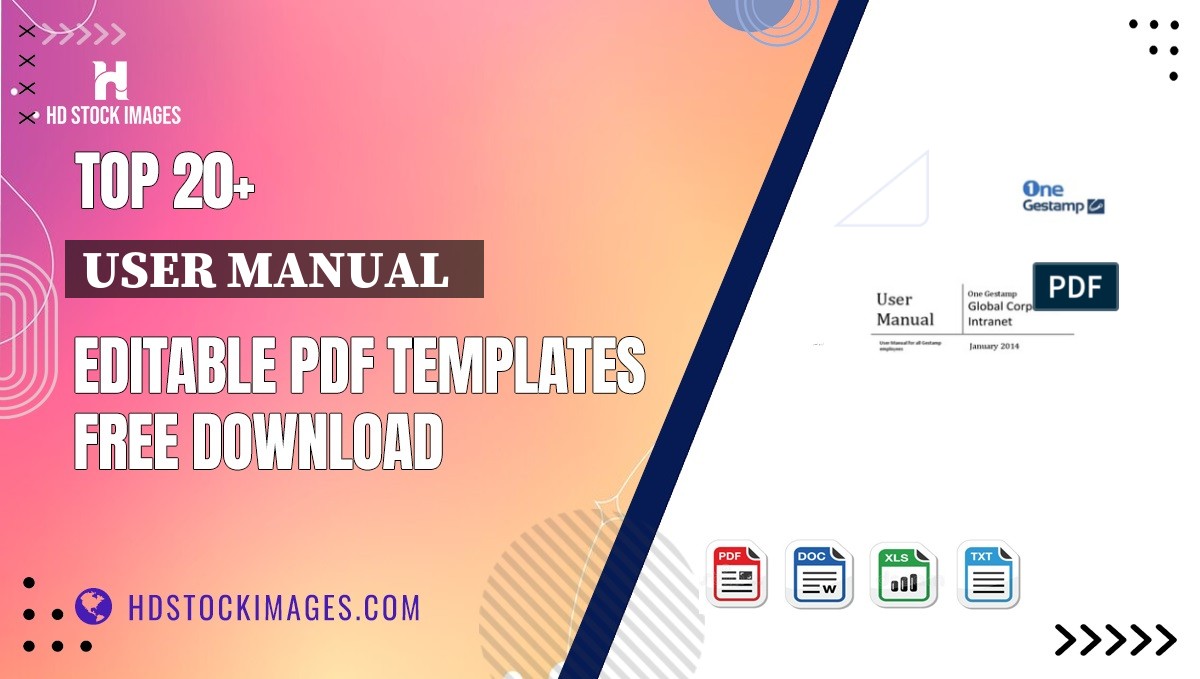 Top 20+ User Manual   Editable PDF Templates Free Download