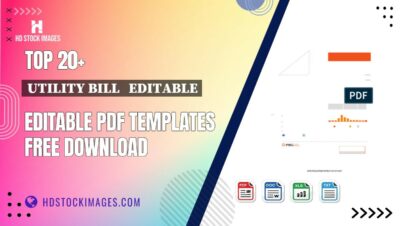 Top 20+ Utility Bill   Editable Editable PDF Templates Free Download