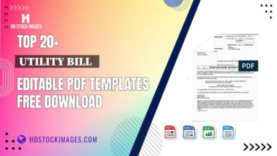 Top 20+ Utility Bill   Editable PDF Templates Free Download