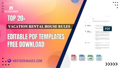 Top 20+ Vacation Rental House Rules    Editable PDF Templates Free Download