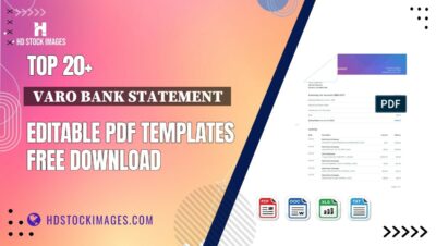 Top 20+ Varo Bank Statement Editable PDF Templates Free Download