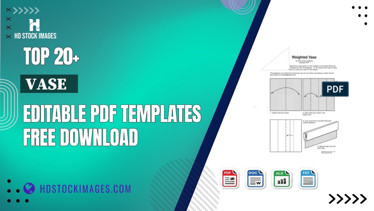 Top 20+ Vase   Editable PDF Templates Free Download