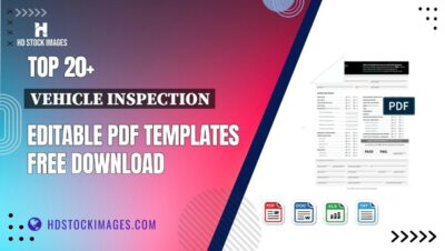 Top 20+ Vehicle Inspection Editable PDF Templates Free Download