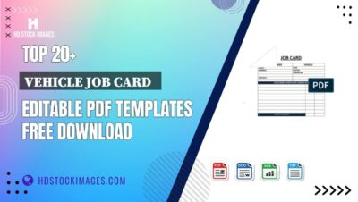 Top 20+ Vehicle Job Card   Editable PDF Templates Free Download