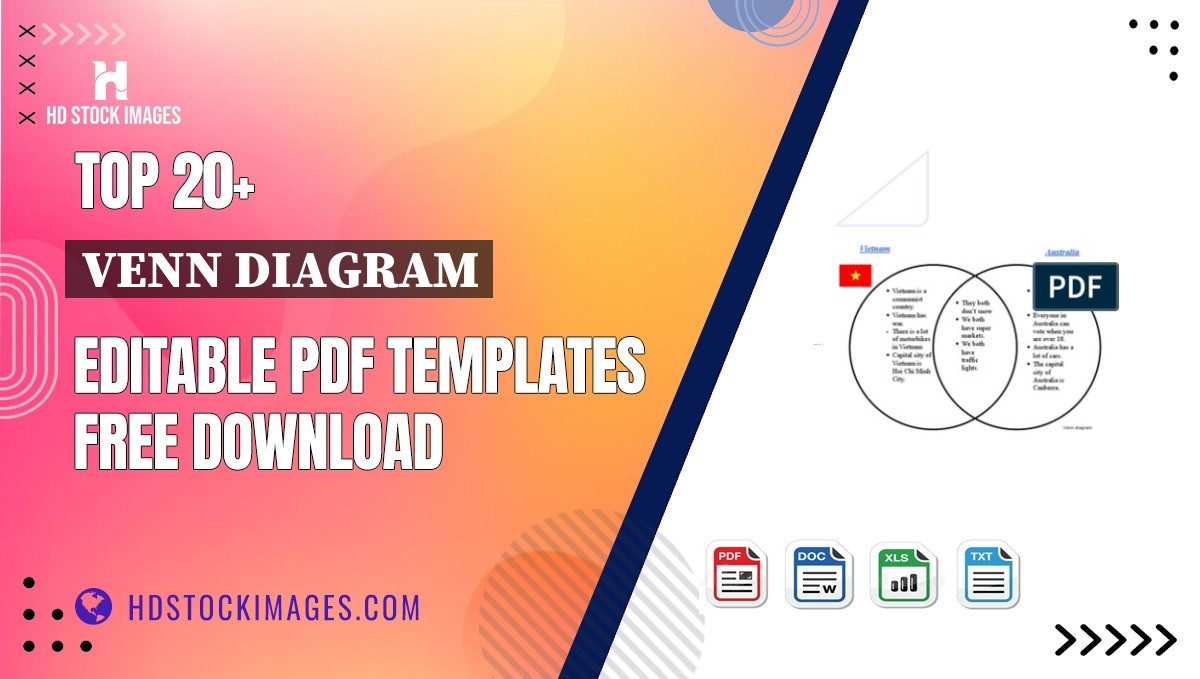 Top 20+ Venn Diagram Editable PDF Templates Free Download