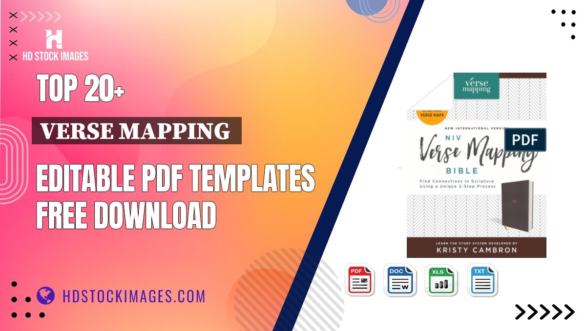 Top 20+ Verse Mapping  Editable PDF Templates Free Download