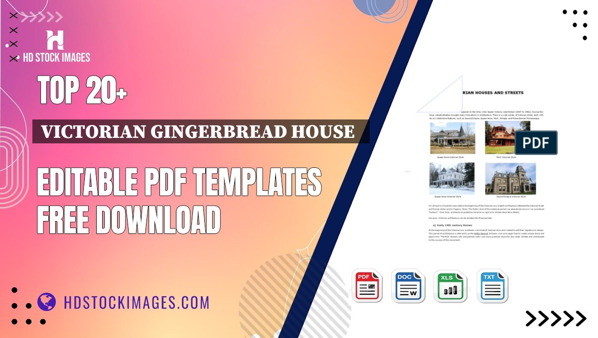 Top 20+ Victorian Gingerbread House   Editable PDF Templates Free Download