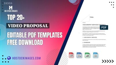 Top 20+ Video Proposal Editable PDF Templates Free Download