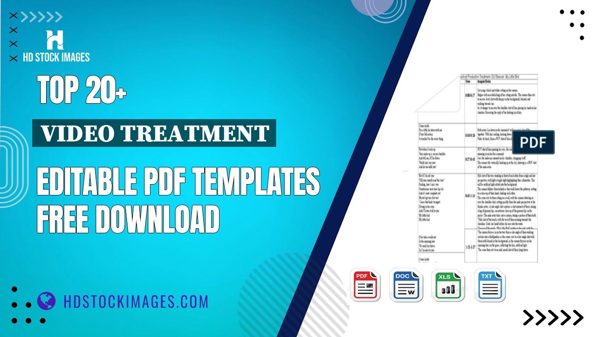 Top 20+ Video Treatment Editable PDF Templates Free Download