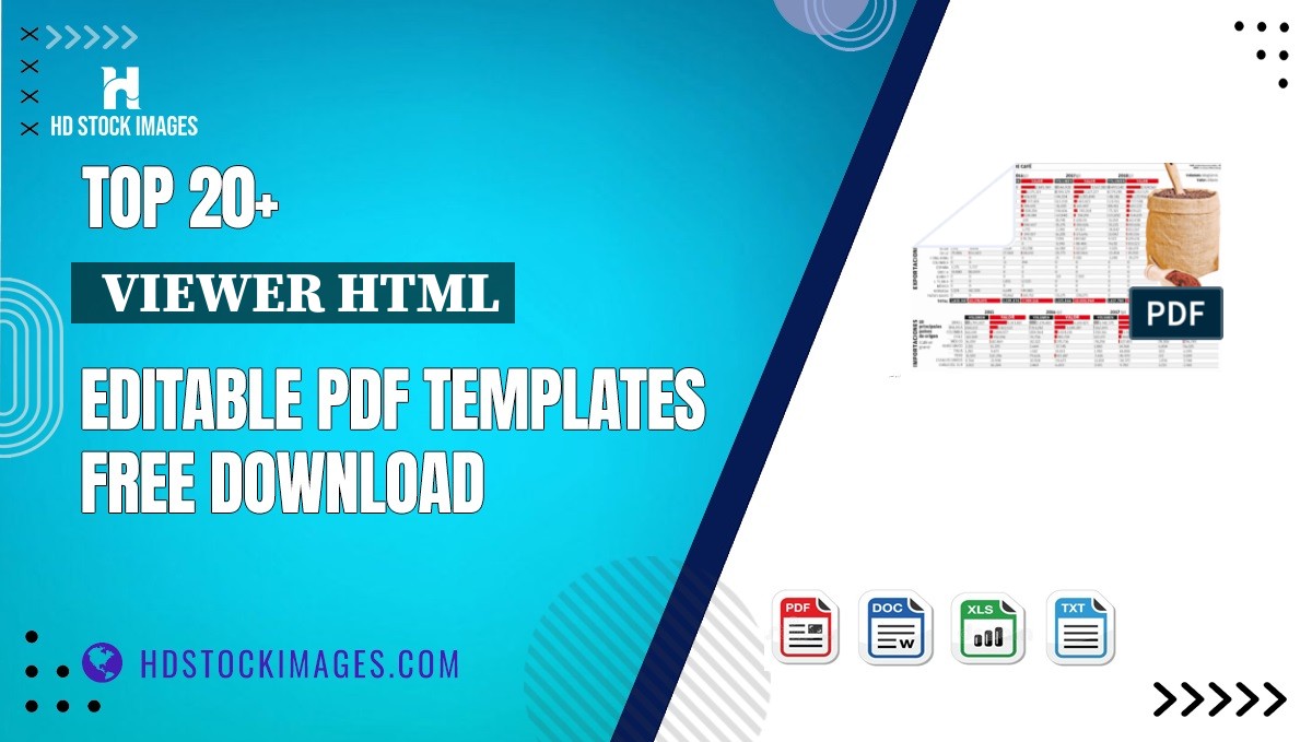 Top 20+  Viewer Html Editable PDF Templates Free Download