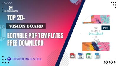 Top 20+ Vision Board Editable PDF Templates Free Download