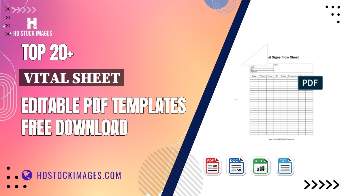 Top 20+ Vital Sheet Editable PDF Templates Free Download