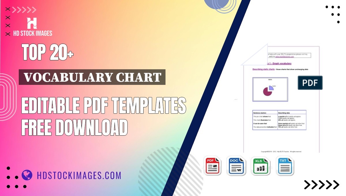 Top 20+ Vocabulary Chart Editable PDF Templates Free Download