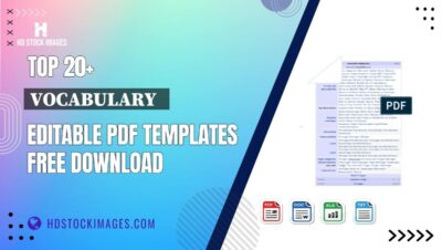 Top 20+ Vocabulary   Editable PDF Templates Free Download