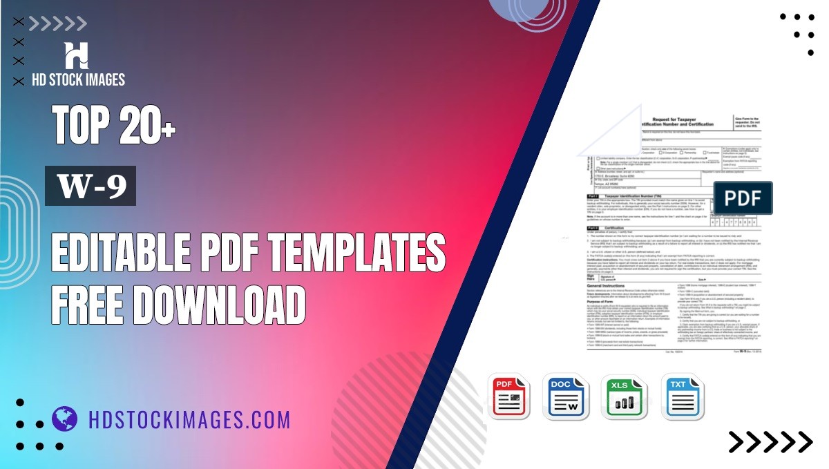 Top 20+ W-9 Editable PDF Templates Free Download