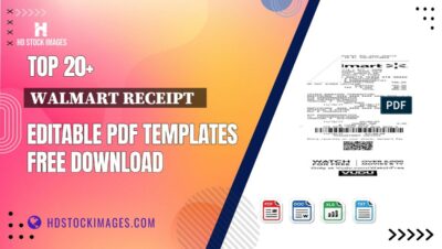 Top 20+ Walmart Receipt   Editable PDF Templates Free Download