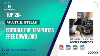 Top 20+ Watch Strap  Editable PDF Templates Free Download