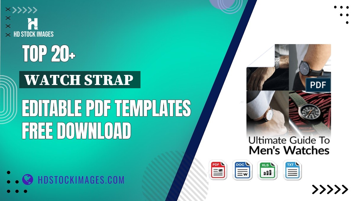 Top 20+ Watch Strap  Editable PDF Templates Free Download