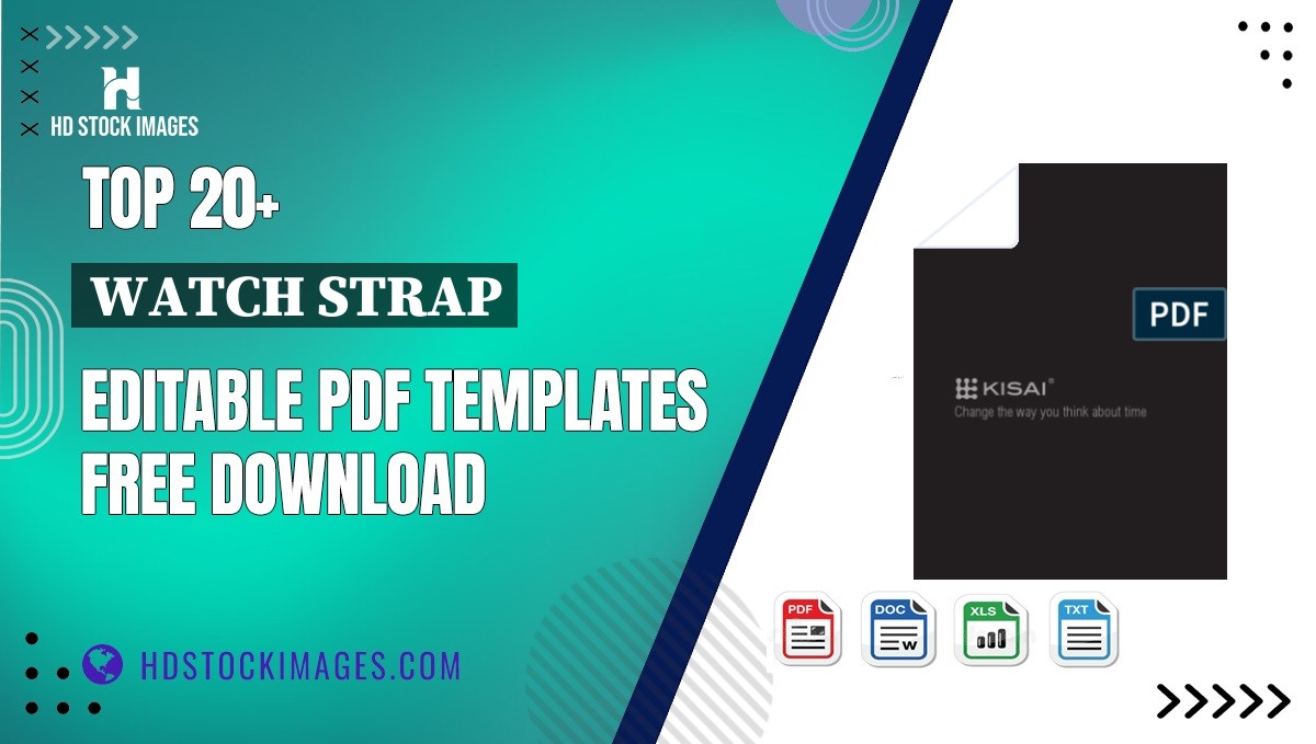 Top 20+ Watch Strap Editable PDF Templates Free Download