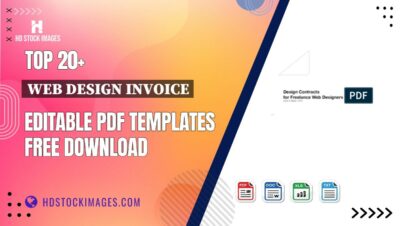 Top 20+ Web Design Invoice Editable PDF Templates Free Download