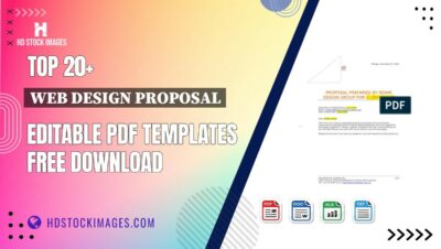 Top 20+ Web Design Proposal Editable PDF Templates Free Download