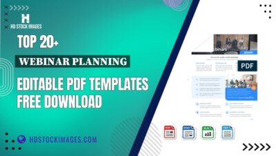 Top 20+ Webinar Planning Editable PDF Templates Free Download