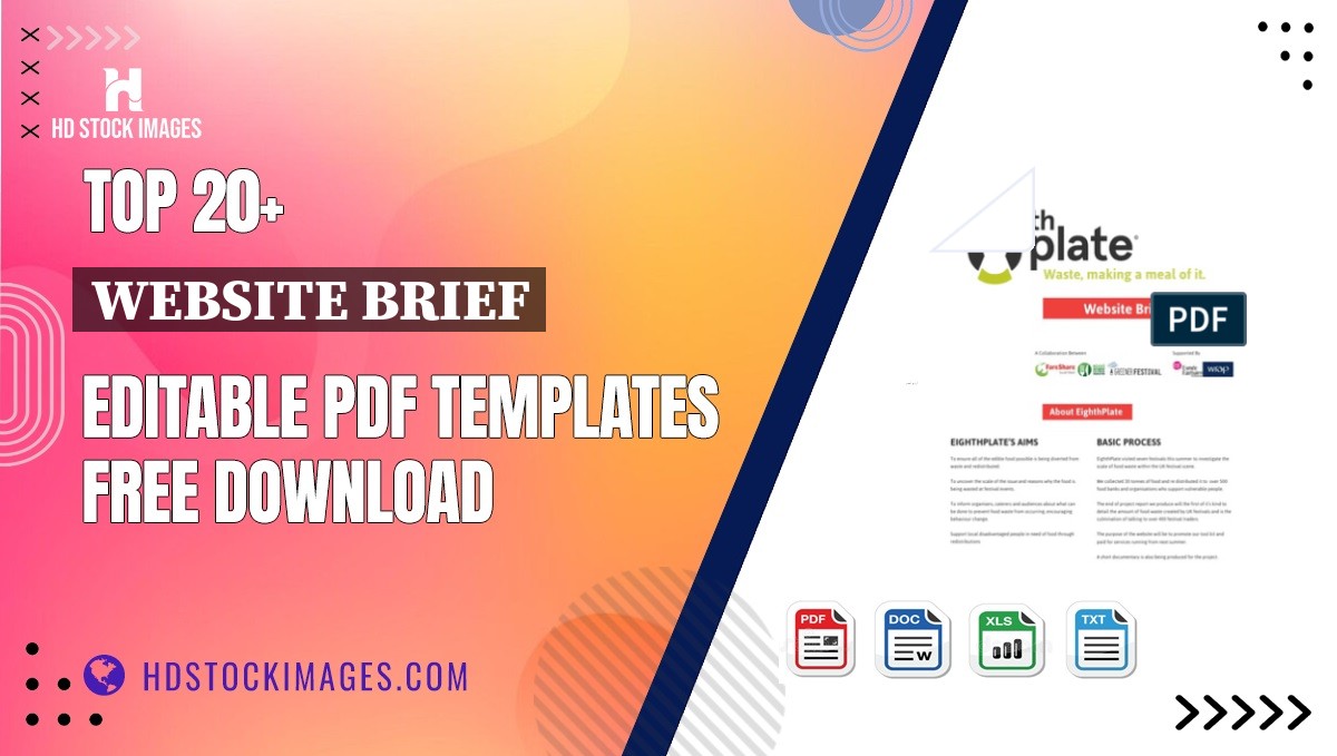 Top 20+ Website Brief Editable PDF Templates Free Download