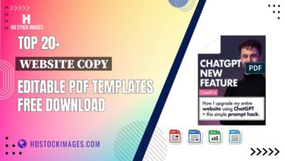 Top 20+ Website Copy Editable PDF Templates Free Download