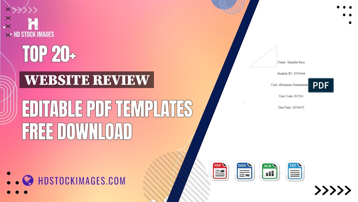 Top 20+ Website Review Editable PDF Templates Free Download