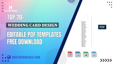Top 20+ Wedding Card Design Editable PDF Templates Free Download