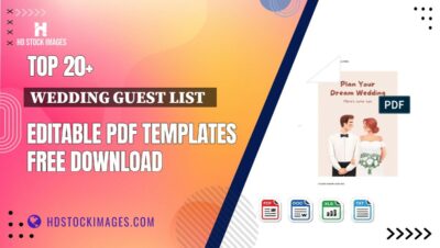 Top 20+ Wedding Guest List   Editable PDF Templates Free Download