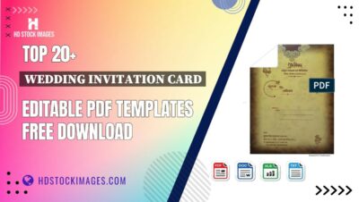 Top 20+ Wedding Invitation Card Editable PDF Templates Free Download