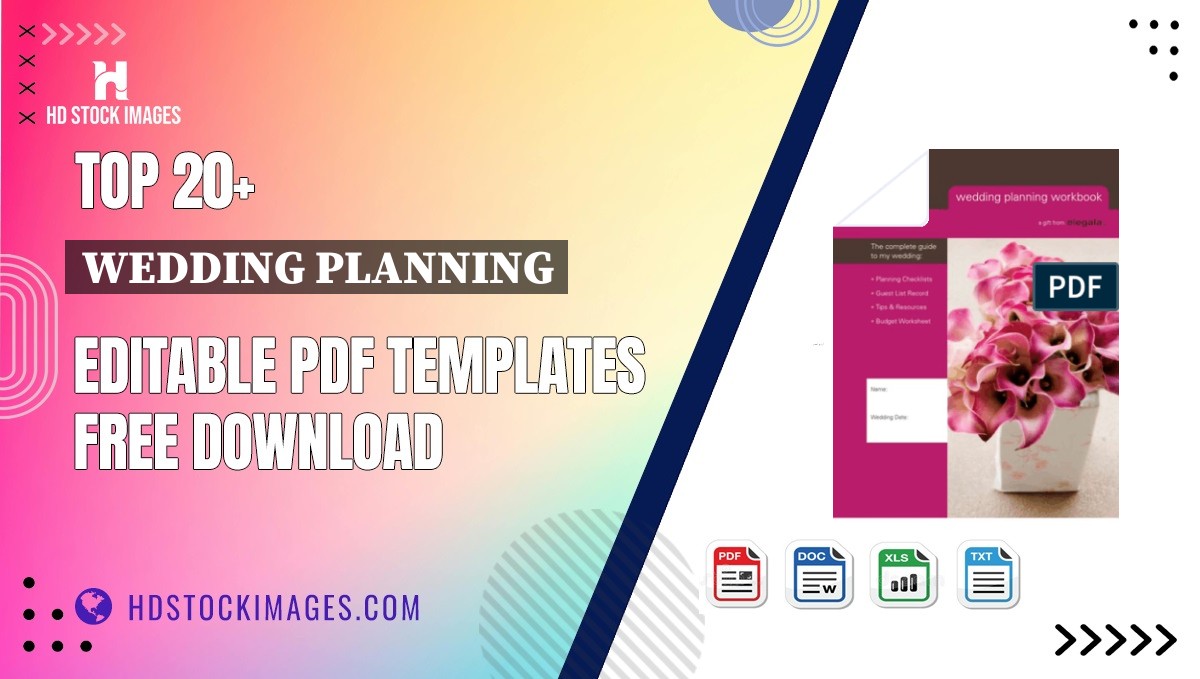 Top 20+ Wedding Planning Editable PDF Templates Free Download