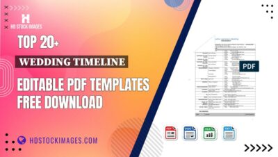 Top 20+ Wedding Timeline Editable PDF Templates Free Download