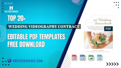 Top 20+ Wedding Videography Contract Editable PDF Templates Free Download