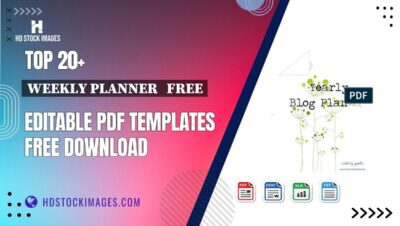 Top 20+ Weekly Planner Free Editable PDF Templates Free Download