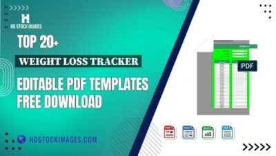 Top 20+ Weight Loss Tracker Editable PDF Templates Free Download