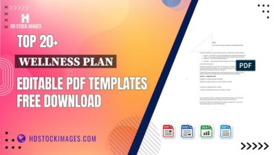 Top 20+ Wellness Plan Editable PDF Templates Free Download