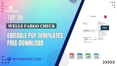 Top 20+ Wells Fargo Check Editable PDF Templates Free Download